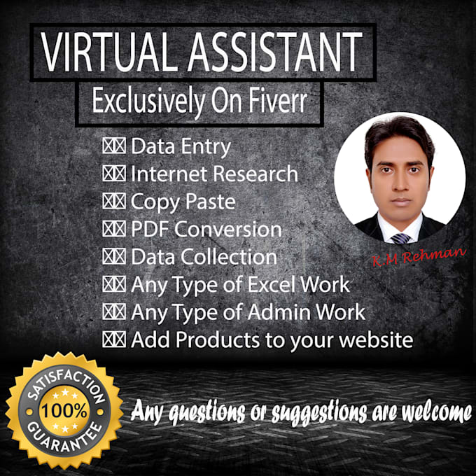 do any kind of data entry, excel, and word data entry