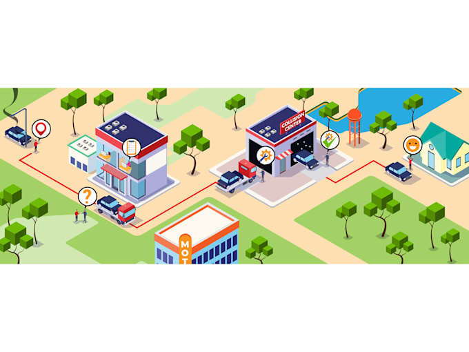 draw you professional isometric vector design
