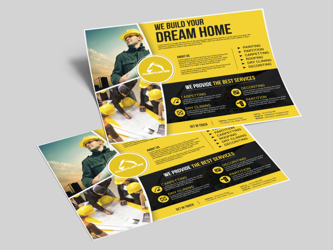 Create Construction Flyer In Very Short Time By Graphicsite703