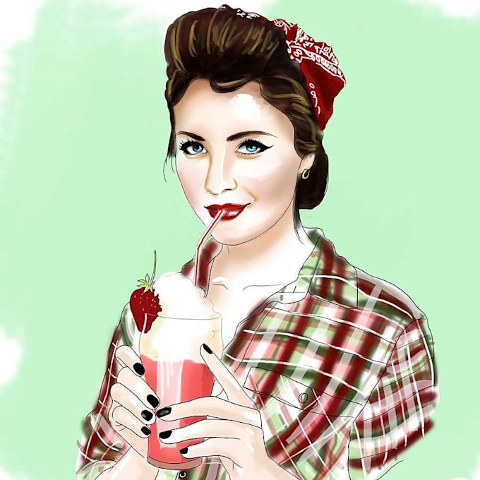draw your picture in this style for the holidays