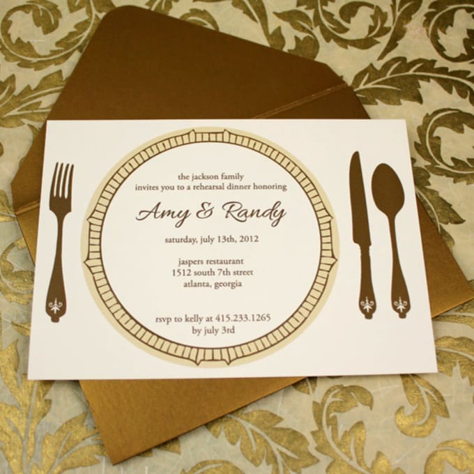 Create, dinner party invitation, save the date, rsvp card by Paulstan22