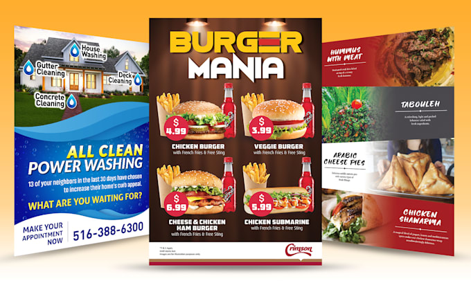 design a business flyer or leaflet for you