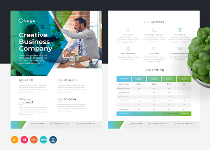 design sales flyer, sales sheet, sales brochure