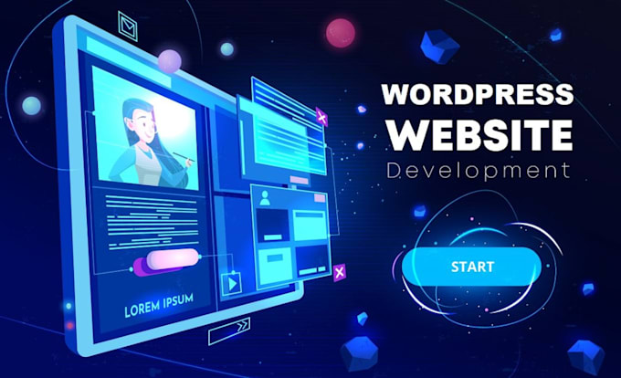create a wordpress website, landing page, business website