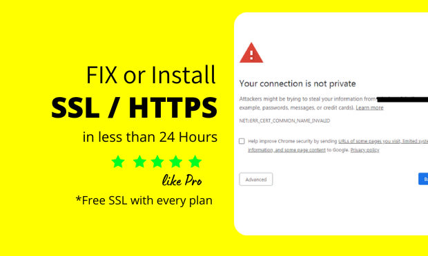 install free SSL certificate https on website or wordpress