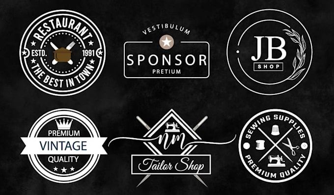 design vintage retro or badge or hats and t shirt logo