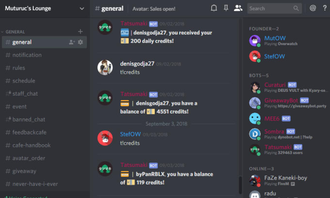 Make You A Great Discord Server By Muturuc - good roblox bots discord