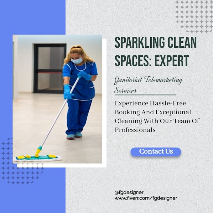 do appointment setting for your janitorial cleaning service