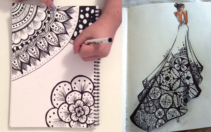 Create zentangle,doodle art or tribal pattern by Creativelogos23 | Fiverr