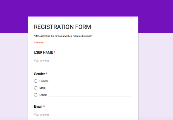 Create online form, survey, poll in google forms by Suchs08