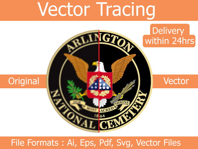 manually trace your image or convert your logo to vector in 24hrs