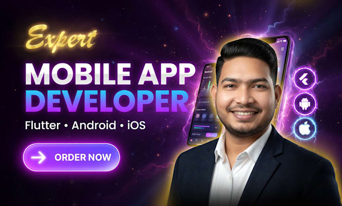 do ios and android mobile app development as flutter developer