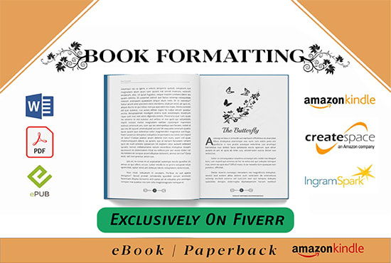 do amazon KDP book formatting, ebook formatting, book cover design
