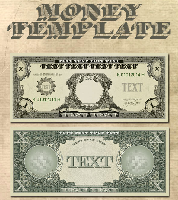 do a money template for printing by gicas2006 fiverr