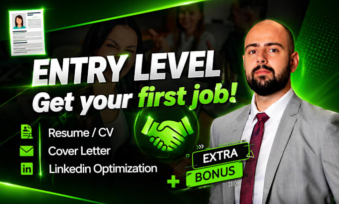 write junior, entry level cv, resume, cover letter, linkedin