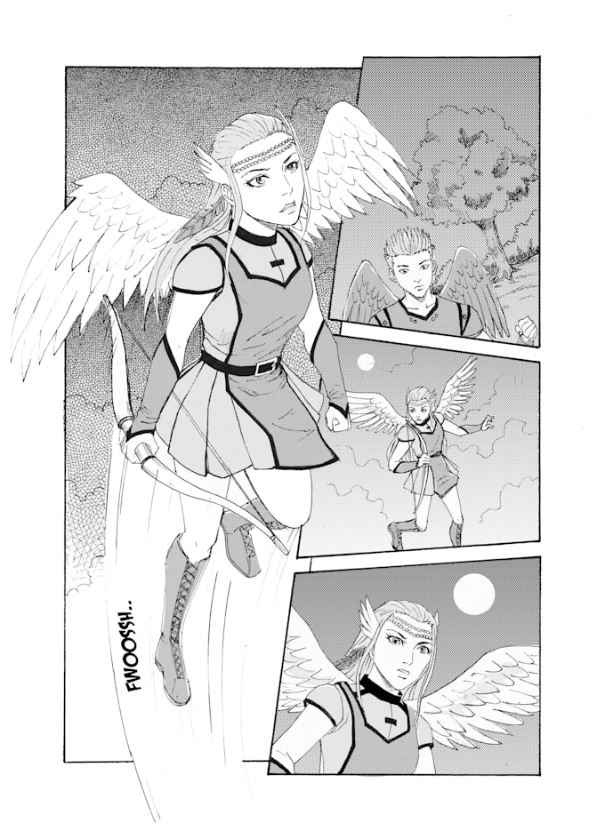 draw anime manga comic book illustration