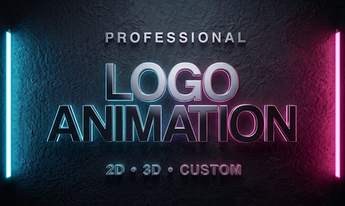 do custom animated logo animation and 3d, 2d intro video