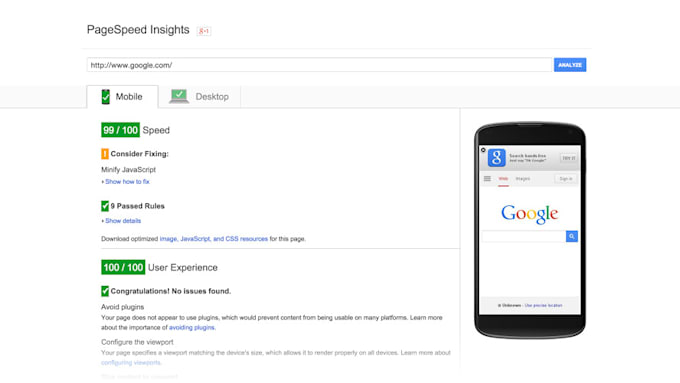 optimize website and increase page speed