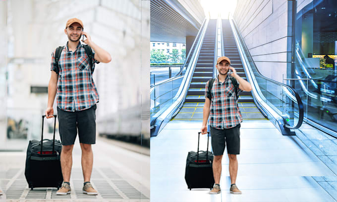 professionally change backgrounds and photo manipulation