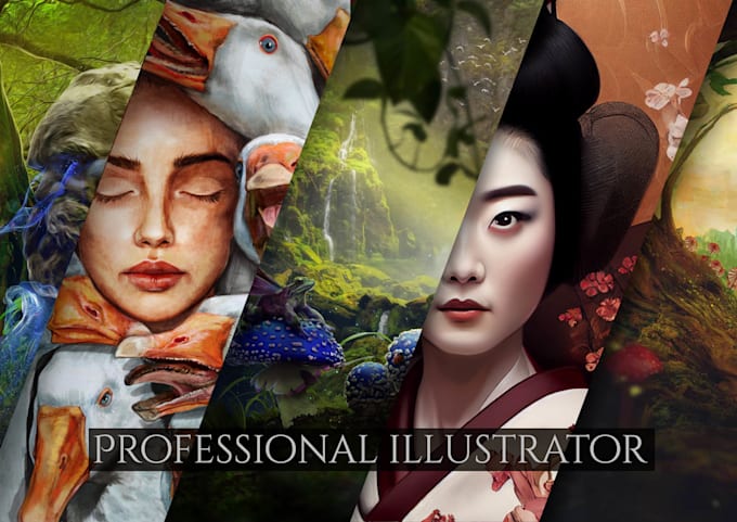 paint professional customized illustration