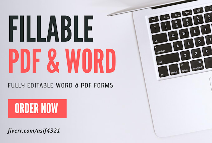 create a fillable word or PDF form