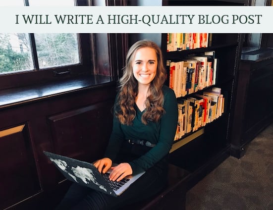 High-quality blog post