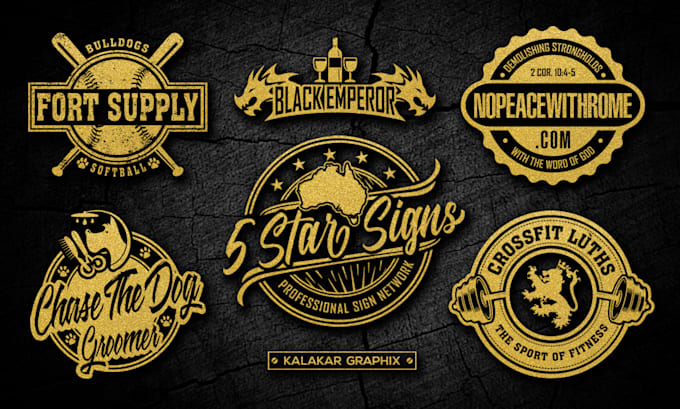 design a perfect retro, vintage, and hipster badge logo