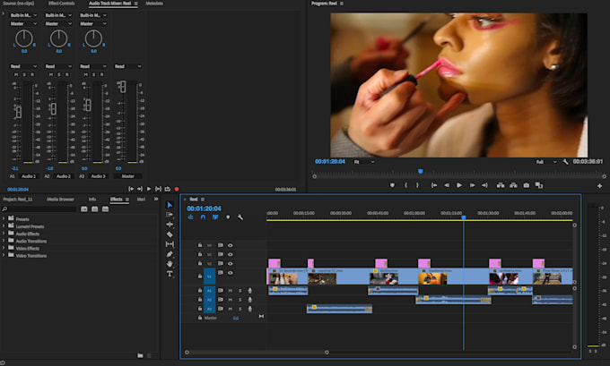 do professional video and audio editing