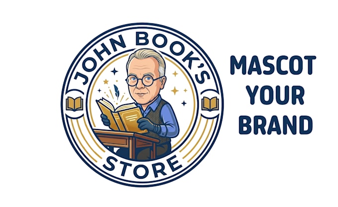 design a custom cartoon mascot logo for your business brand