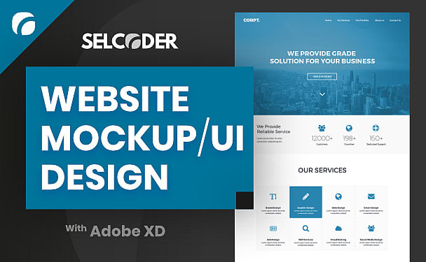 Design professional mockups and ui for your website by Selcoder | Fiverr