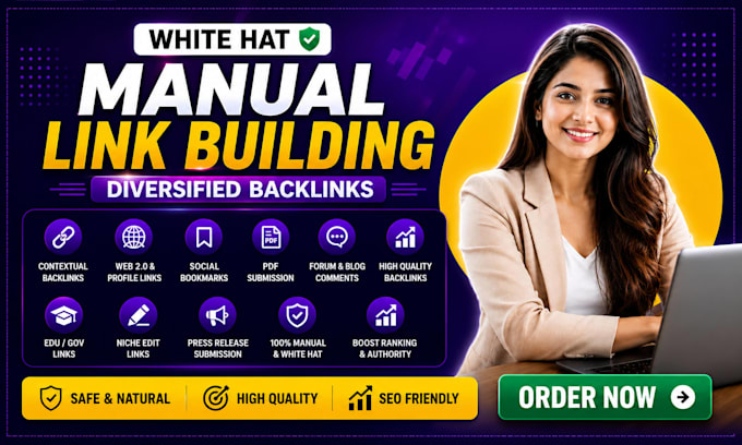 build white hat contextual backlinks with manual link building for off page SEO
