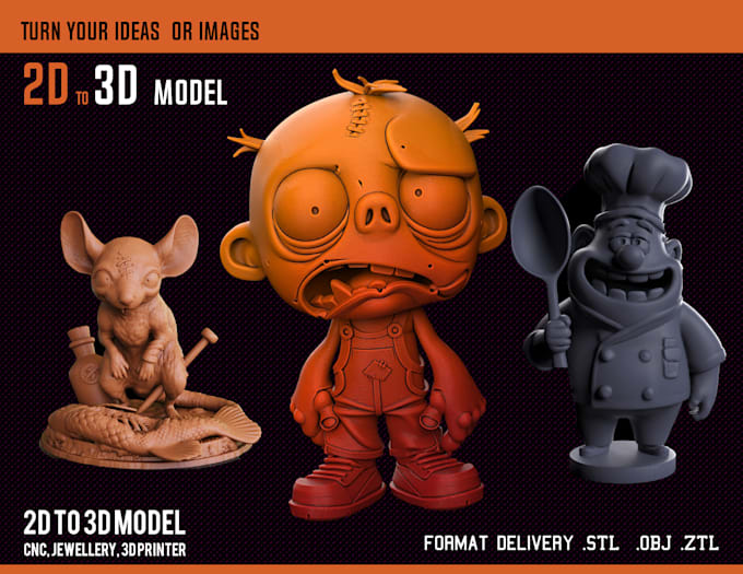 do 2d photo to 3d relief portrait model for cnc