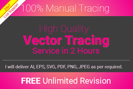professionally trace vectors and recreate graphics