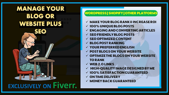 manage your blog or website and rank it on google