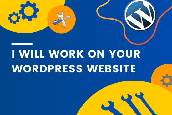 work on your wordpress website