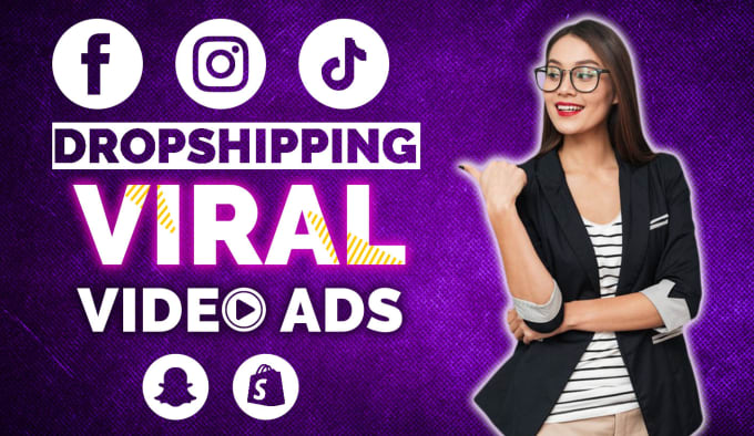 make shopify dropshipping video ads for facebook, instagram