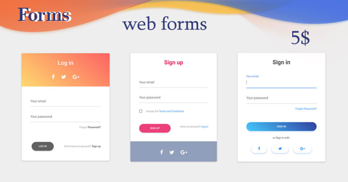 Create any type of web form for your website by Rabiaashraaf | Fiverr