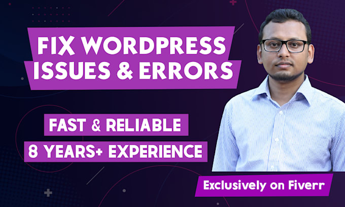 fix wordpress issues, fix wordpress error
