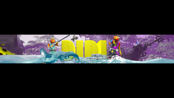 Create you a custom gaming banner for twitch or any social ...