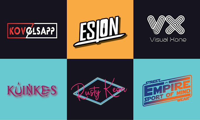 make text and font logo design within 12 hours