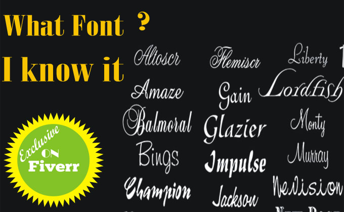find fonts using image