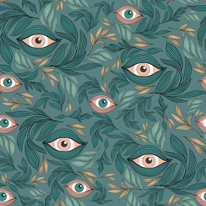 design seamless floral and abstract hand drawn patterns for your textiles