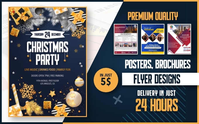 design attractive flyer, poster, brochure