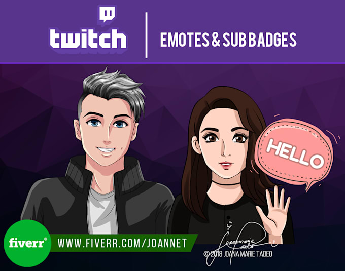 create custom twitch emotes or badges