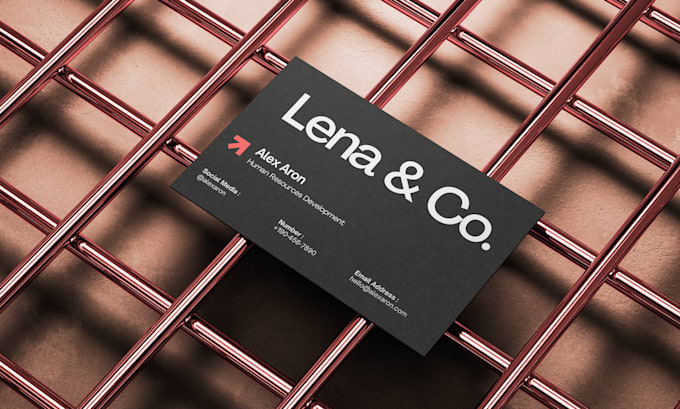 design your professional, modern minimalist business card