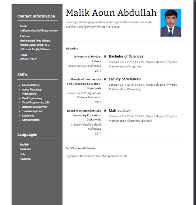 Write Or Edit Resume Cv And Cover Letter By Malikaoun