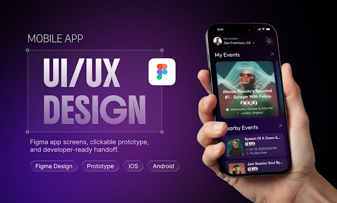 create unique mobile app ui ux design with prototyping