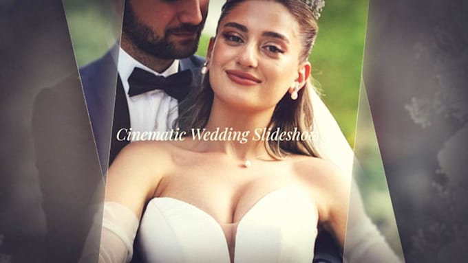 create a cinematic wedding slideshow video from your photos