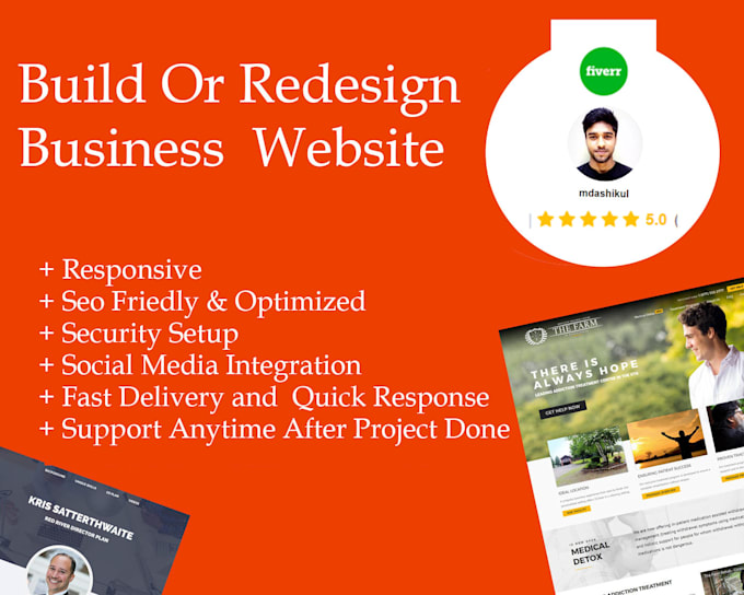 develop clean website, design, redesign, revamp your website