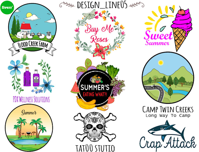 create artistic hand draw logo